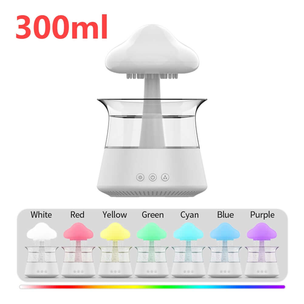 Mushroom Rain Air Humidifier Multicolor Aroma Diffuser